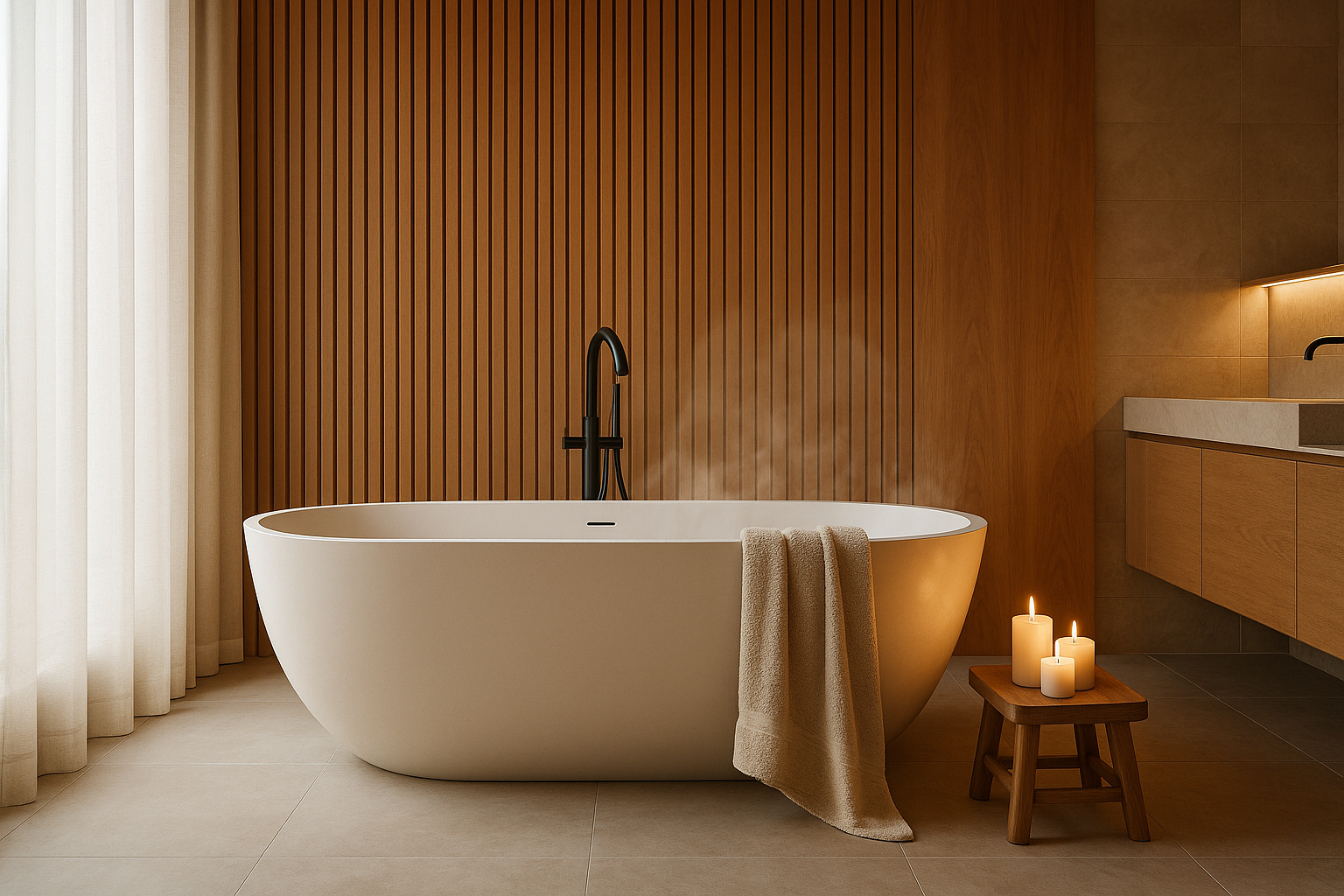 Freistehende Badewanne VIE | Mivora Art