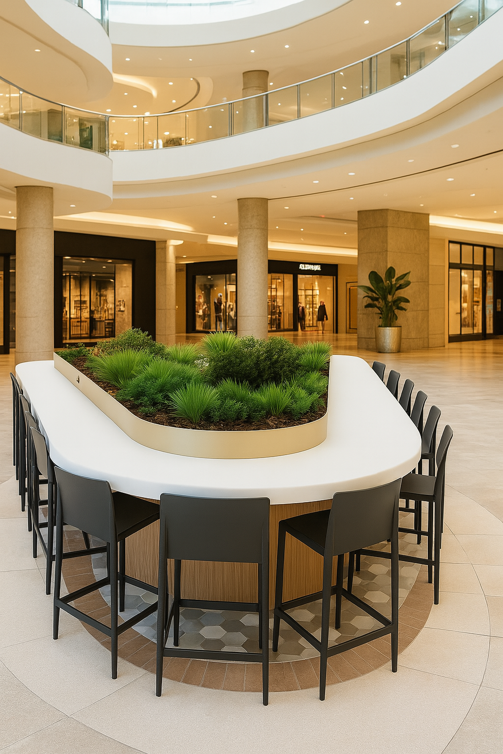 Begegnungstisch Verde Public | Mivora Art