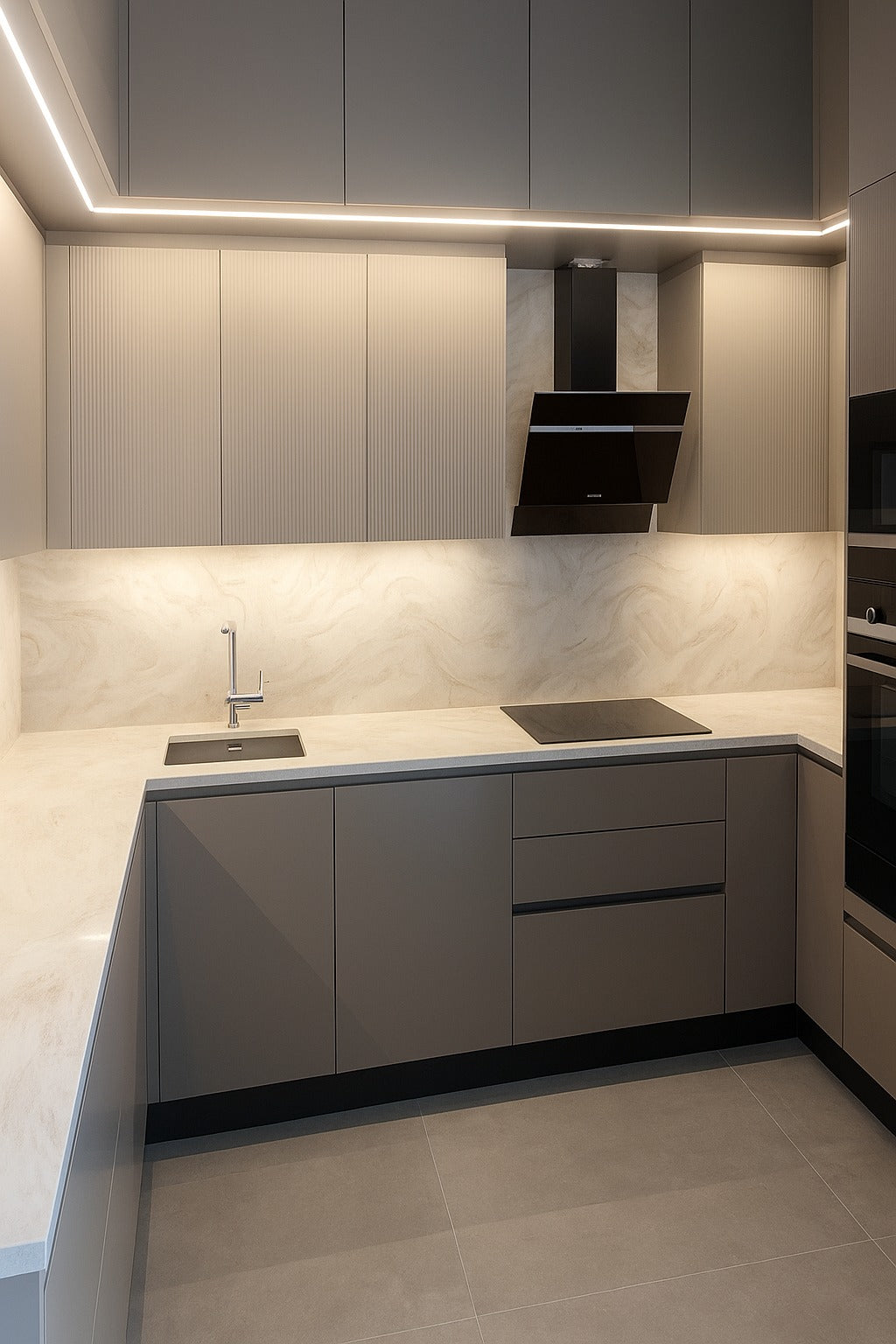 Designküche Linea Soft | Mivora Art