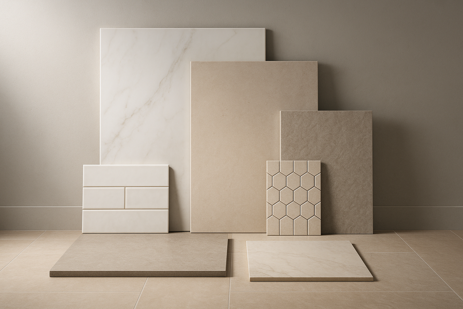 Keramik und Feinsteinzeug Material für Bäder